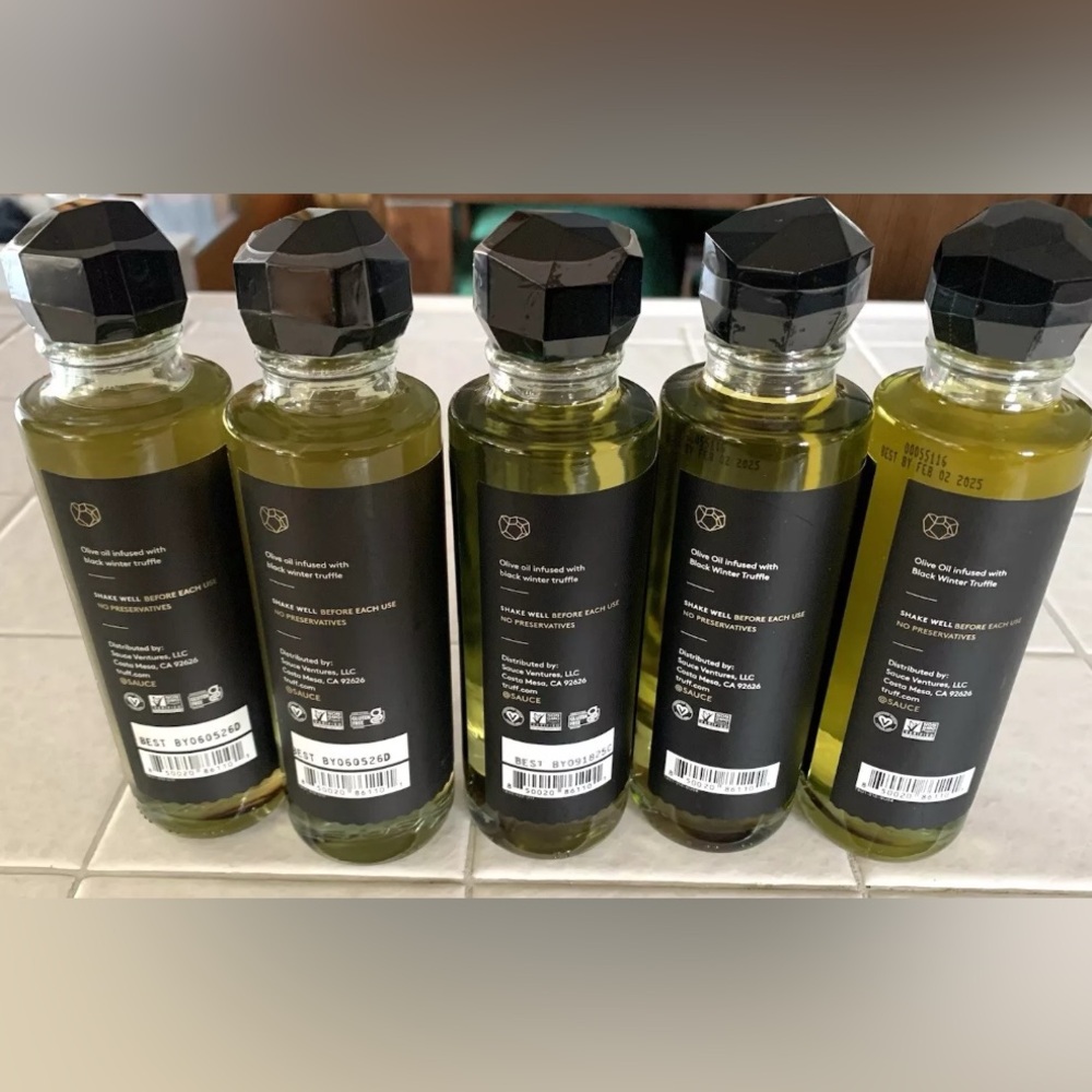 TRUFF Black Truffle Olive Oil Lot 5 Jars 5.6oz NEW Vegan Cooking - Picture 2 of 2